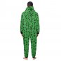 Riddler Riddle Green Questions Flannel Hooded Onesie Pajamas For Adults