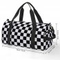 Black White Checkered Checkerboard Gym Bag