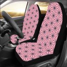 Pink Asanoha Anime Japanese Pattern Car Seat Covers (Set of 2)