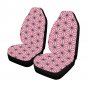 Pink Asanoha Anime Japanese Pattern Car Seat Covers (Set of 2)