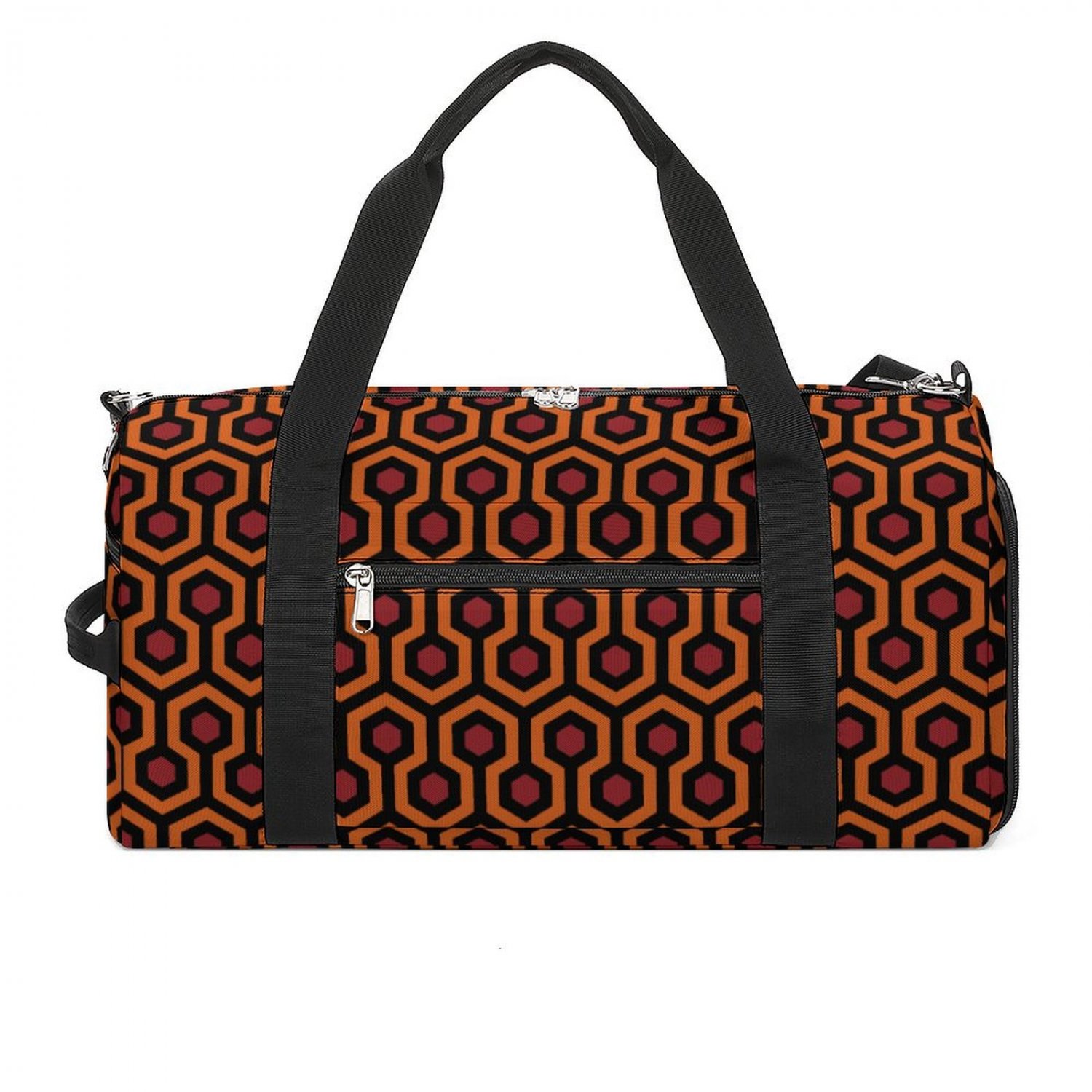 Overlook Brown Geometry Horror Theme Gym Bag
