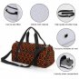Overlook Brown Geometry Horror Theme Gym Bag