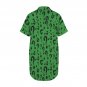 Riddler Green Questions Button Front Shirt Dress (Size XS - 5XL)