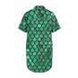 Green Mermaid Scales Button Front Shirt Dress (Size XS - 5XL)