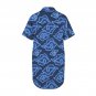 Blue Cloud Mega Mendung Batik Button Front Shirt Dress (Size XS - 5XL)