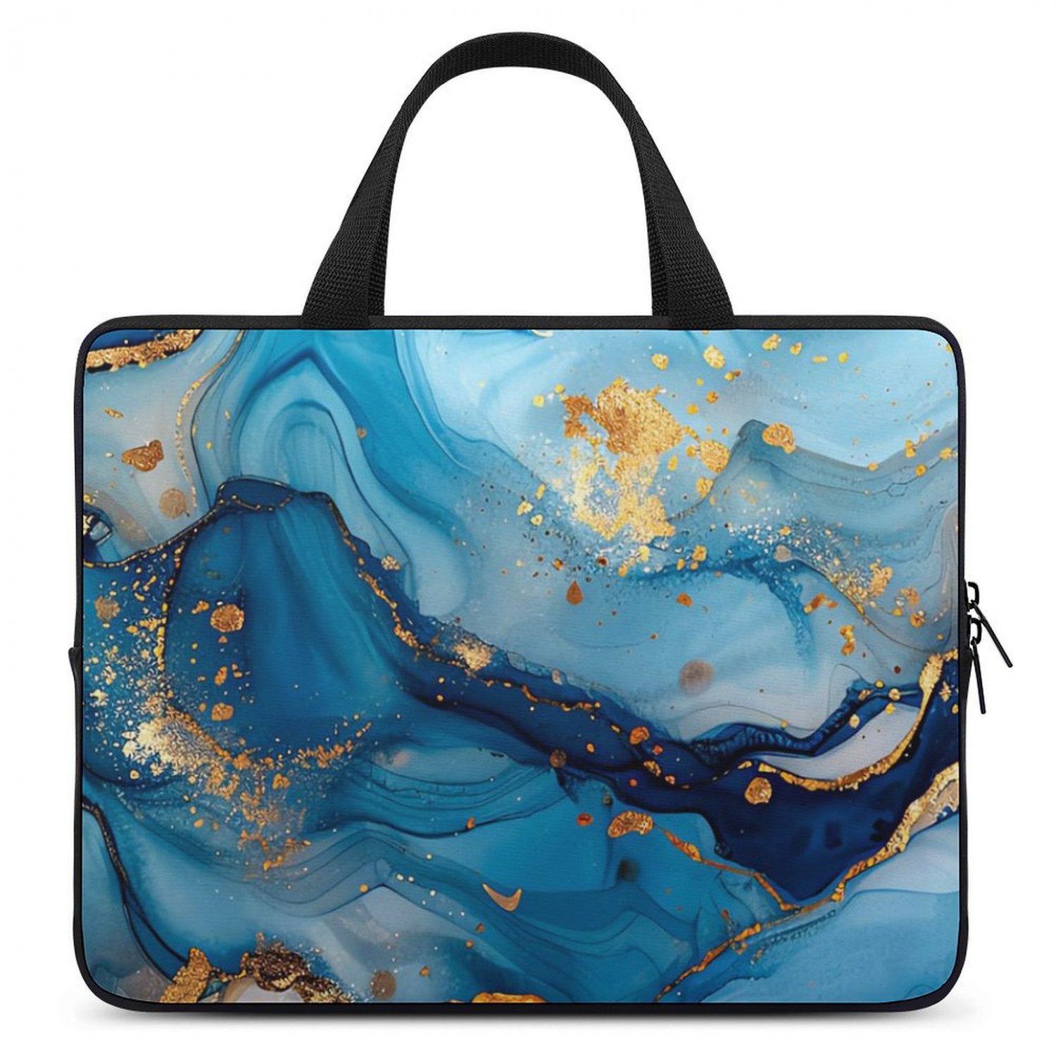 Blue Marble Print Laptop Bag Neoprene (Multiple Sizes)