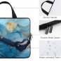 Blue Marble Print Laptop Bag Neoprene (Multiple Sizes)
