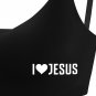 Women's I Love Jesus Seamless Bra (Made in USA, Ship to USA Only)