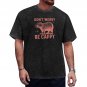 Don't Worry Be Cappy Capybara Vintage Wash Tee T-Shirt Front Side Print (Made in USA)