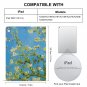 Almond Blossom Art Case with Pencil Holder for iPad Pro/Air Multiple Models