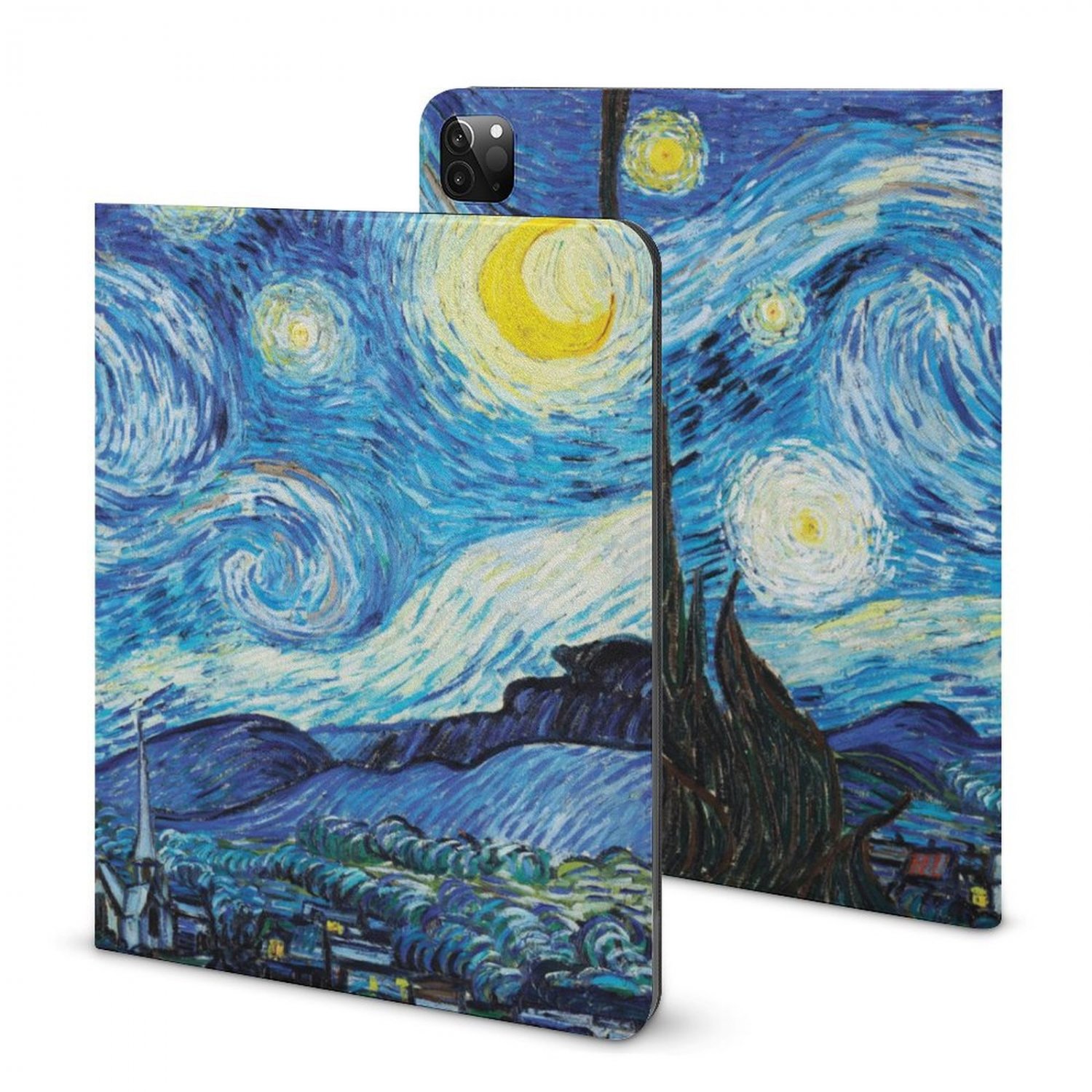 Starry Night Art Case with Pencil Holder for iPad Pro/Air Multiple Models