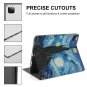 Starry Night Art Case with Pencil Holder for iPad Pro/Air Multiple Models