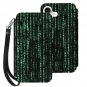Matrix Raining Code Flip Wallet Case for iPhone 17 / Air /Pro/Pro Max /15/16