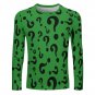 Green Riddler Questions Long Sleeve Cotton T-shirt (Size S - 5XL)