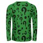 Green Riddler Questions Long Sleeve Cotton T-shirt (Size S - 5XL)