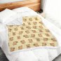 Caypbara Cream Double-Layer Flannel Sherpa Blanket 51" × 59"