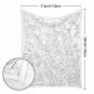 Flower Floral Rose Line Art Double-Layer Flannel Sherpa Blanket 51" &Atilde;� 59"