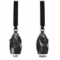 Women's Black Marble Design Shoulder Bag