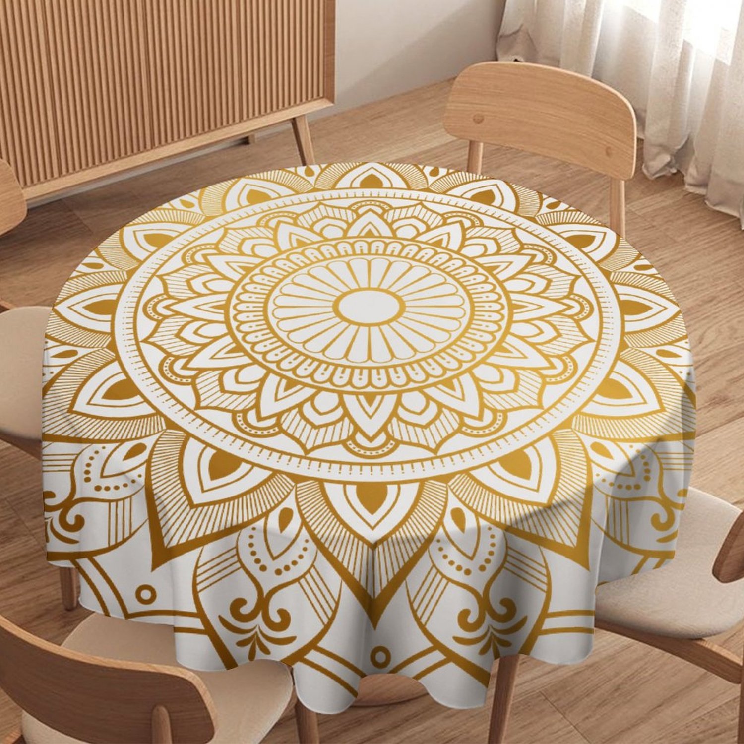 Mandala Round Tablecloth 36" 50" 60" 70"
