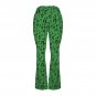 Women's V-Crossover High Waisted Flare Leggings, Questions Green Riddler