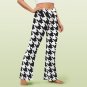 Women's V-Crossover High Waisted Flare Leggings, Houndstooth Pattern