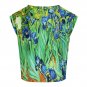 Women's Knitted Vest, Irises Van Gogh Art