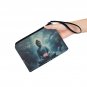 Carry-All Pouch 7''x5'', Buddha Meditating with Lotus Statue Night Scene
