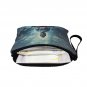 Carry-All Pouch 7''x5'', Buddha Meditating with Lotus Statue Night Scene