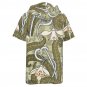 Men&acirc;��s Short Sleeve Drawstring Front Pocket Hoodie, Art Nouveau