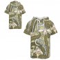 Men&acirc;��s Short Sleeve Drawstring Front Pocket Hoodie, Art Nouveau