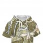 Men&acirc;��s Short Sleeve Drawstring Front Pocket Hoodie, Art Nouveau