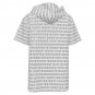 Men&acirc;��s Short Sleeve Drawstring Front Pocket Hoodie, Binary One and Zero Machine Language