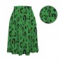 Elastic Waist Pocket Midi Skirt, Questions Green Riddler