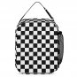 3-in-1 Backpack Combo Set (backpack + lunch bag + pen case), Black White Checkerboard