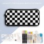 3-in-1 Backpack Combo Set (backpack + lunch bag + pen case), Black White Checkerboard
