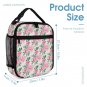 3-in-1 Backpack Combo Set (backpack + lunch bag + pen case), Pink Peony Flower Flower
