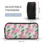 3-in-1 Backpack Combo Set (backpack + lunch bag + pen case), Pink Peony Flower Flower
