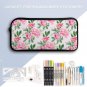 3-in-1 Backpack Combo Set (backpack + lunch bag + pen case), Pink Peony Flower Flower