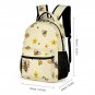 3-in-1 Backpack Combo Set (backpack + lunch bag + pen case), Yellow Bee