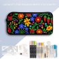 3-in-1 Backpack Combo Set (backpack + lunch bag + pen case), Multicolor Flower Art