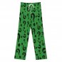 All-Over Print Women's Cotton Pajama Pants, Green Riddler Quetions