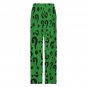 All-Over Print Women's Cotton Pajama Pants, Green Riddler Quetions