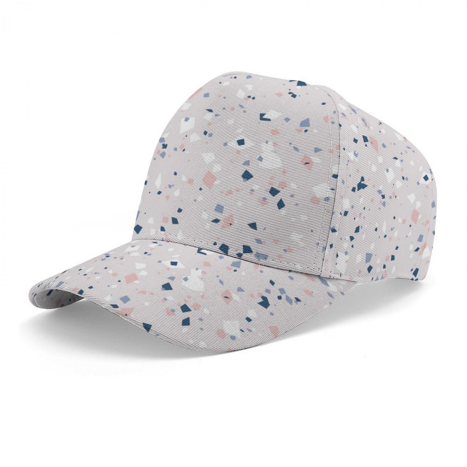 Kids' All-Over Print Baseball Cap,  Gray Terrazzo Pattern