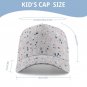 Kids' All-Over Print Baseball Cap, Gray Terrazzo Pattern