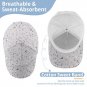 Kids' All-Over Print Baseball Cap, Gray Terrazzo Pattern