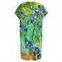 Women's Casual V-Neck Dress, Van Gogh Irises Art