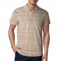 Men's Premium Ice Silk Polo Shirt, Light Pastel Plaid Pattern