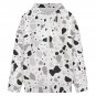 Women's Full-Zip Hoodie, Monochrome Terrazzo Pattern
