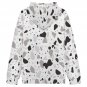 Women's Full-Zip Hoodie, Monochrome Terrazzo Pattern