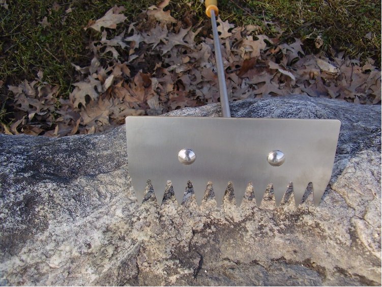 Ash Coal and Ember Rake and Hoe, Stainless Steel, 34" Long